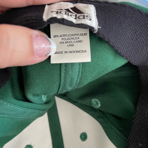 🔥☘️NWOT Adidas Notre Dame Fighting Irish hat L/XL.  Green wool blend embroidery - Picture 5 of 6